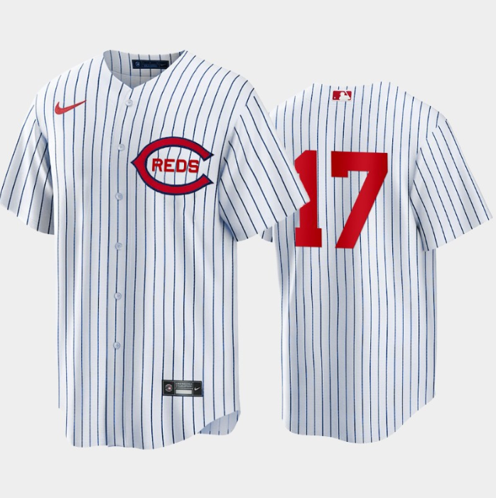 Men's Cincinnati Reds #17 Stuart Fairchild White Field of Dreams Stitched Baseball Jersey